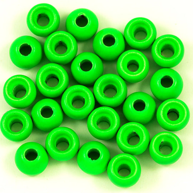 Fluo Green Brass Beads