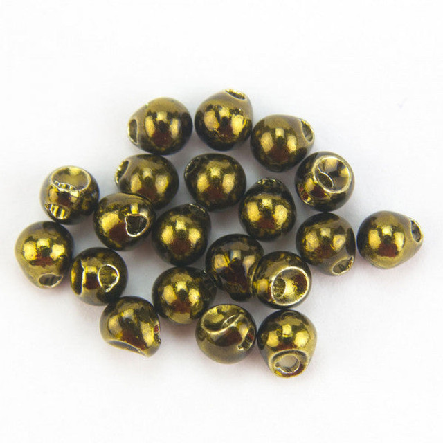 Turrall's Metallic Olive Tungsten Off Set Beads