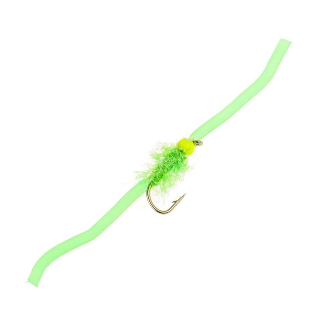 Squirmy Worm Green New Turrall 1.2 Fly Tying World Everything Fly Tying