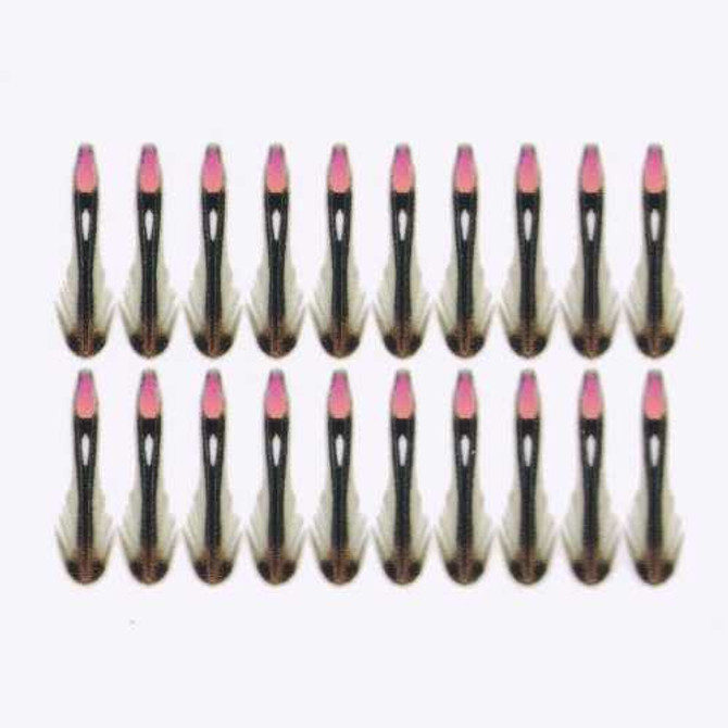 Jungle Cock Substitute 10mm Extra Small New Semperfli 3.7 Fly Tying World Feathers, Quills, Hackles