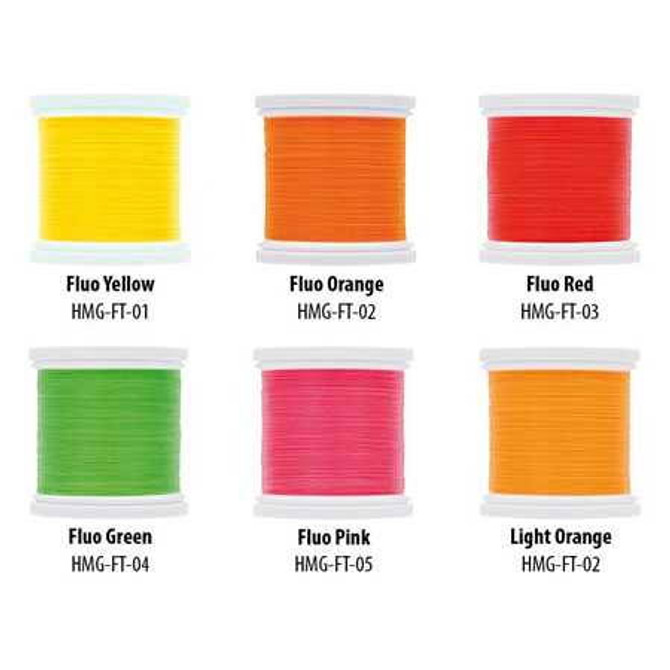 Fluo Premium Thread 170 Den New Hemingway\'s 1.98 Fly Tying World Threads