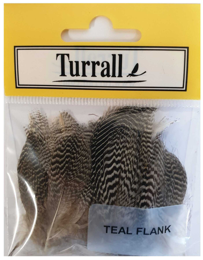 Teal Flank Feathers New Turrall 3.7 Fly Tying World Body Material's