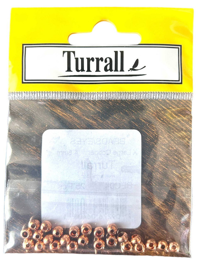 Beads Copper New Turrall 2.5 Fly Tying World Beads Eyes & Heads