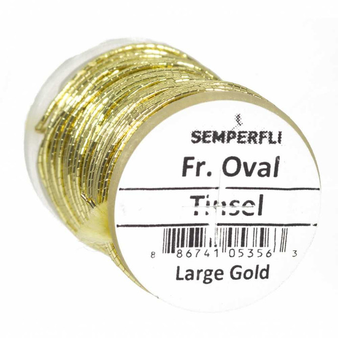 French Oval Tinsel Large Gold New Semperfli 3.99 Fly Tying World Fly Tying Materials