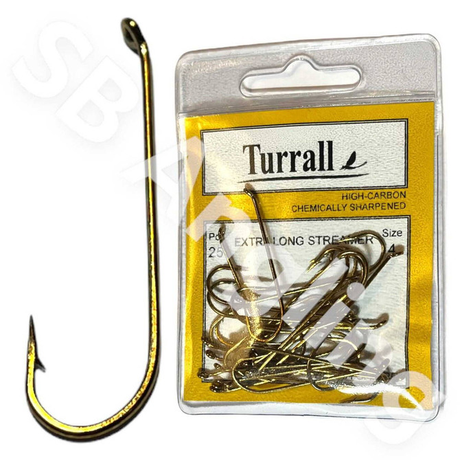 Extra Long Streamer Fly Hooks New Turrall 3.99 Fly Tying World Hooks & Tubes
