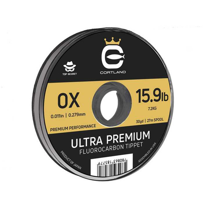 Top Secret Ultra Premium Fluorocarbon Tippet New Cortland 26.49 Fly Tying World Fly Fishing Tackle