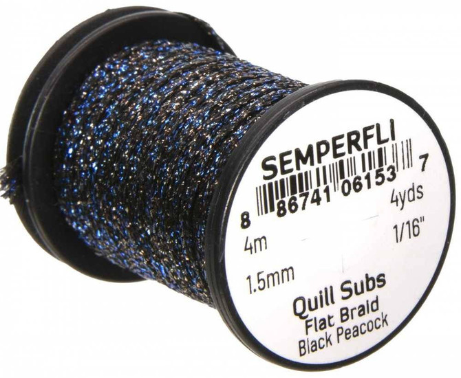 Quill Subs Flat Braid New Semperfli 3.99 Fly Tying World Fly Tying Materials