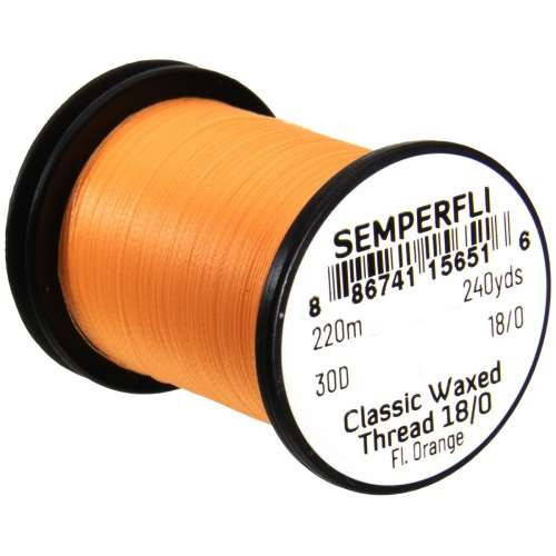 Semperfli Classic Waxed Thread 18/0 ultra-fine fly tying thread spool