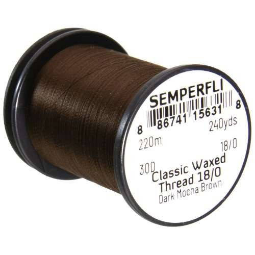 Semperfli Classic Waxed Thread 18/0 ultra-fine fly tying thread spool