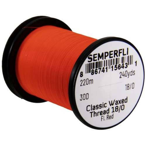 Semperfli Classic Waxed Thread 18/0 ultra-fine fly tying thread spool