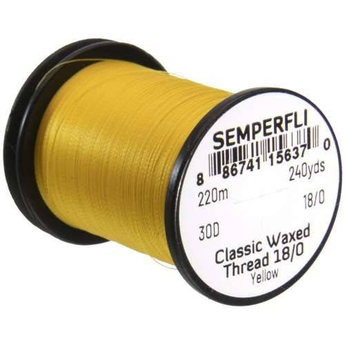 Semperfli Classic Waxed Thread 18/0 ultra-fine fly tying thread spool