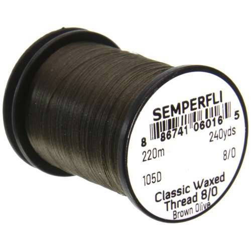 Semperfli Classic Waxed Thread 8/0 fly tying thread spool
