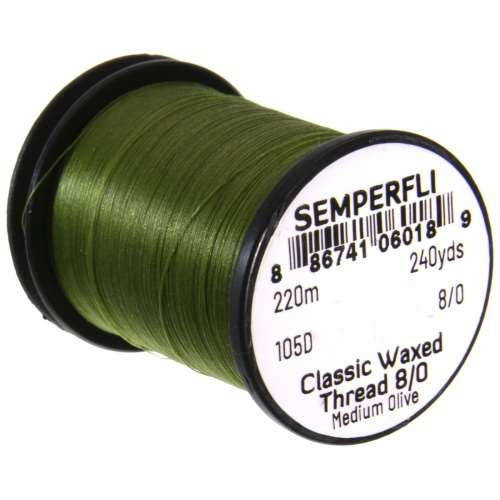 Semperfli Classic Waxed Thread 8/0 fly tying thread spool