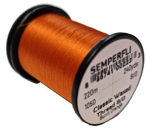 Semperfli Classic Waxed Thread 8/0 fly tying thread spool