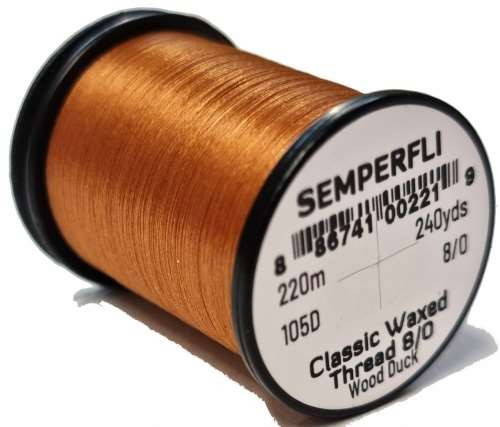 Semperfli Classic Waxed Thread 8/0 fly tying thread spool
