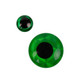 Raised 3D Eyes Green/Black New Turrall 2.99 Fly Tying World Fly Tying Materials