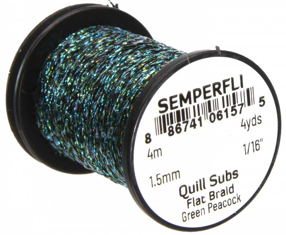 Quill Subs Flat Braid New Semperfli 3.99 Fly Tying World Fly Tying Materials