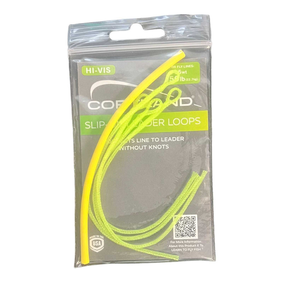 Hi-Vis Slip on Leader Loops New Cortland 6.49 Fly Tying World Fly Fishing Tackle