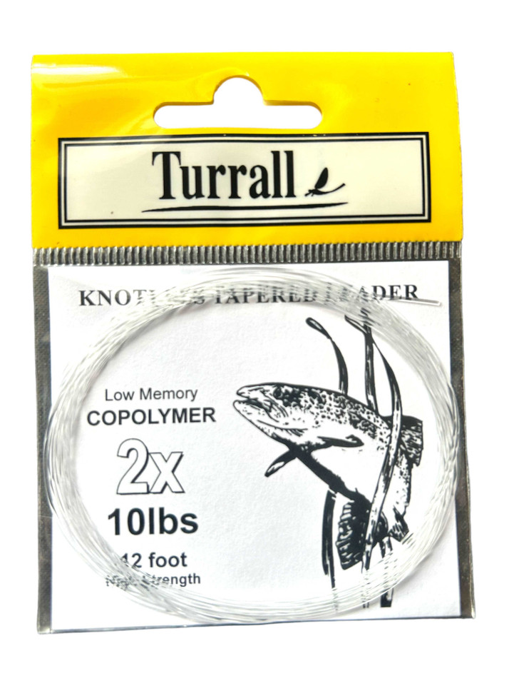 12ft Tapered Fly Leaders New Turrall 3.55 Fly Tying World Fly Fishing Tackle