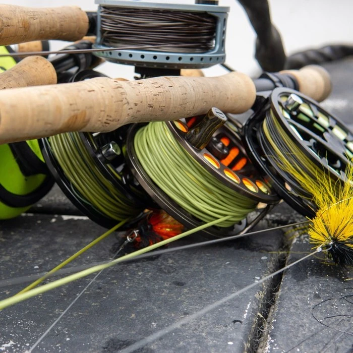 Cortland fly lines on reels
