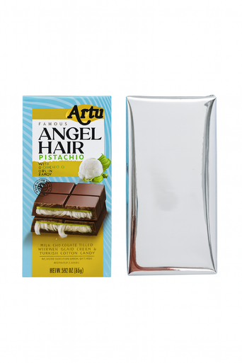 Artu Famous Angel Hair Pistachio with Turkish Cotton Candy – 165g Milk Chocolate Bar