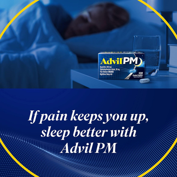 Advil Pain Reliever and Fever Reducer, Ibuprofen 200mg for Pain Relief - 300 Count, Advil PM Pain Reliever and Nighttime Sleep Aid, Ibuprofen for Pain Relief and Diphenhydramine Citrate - 2 Count