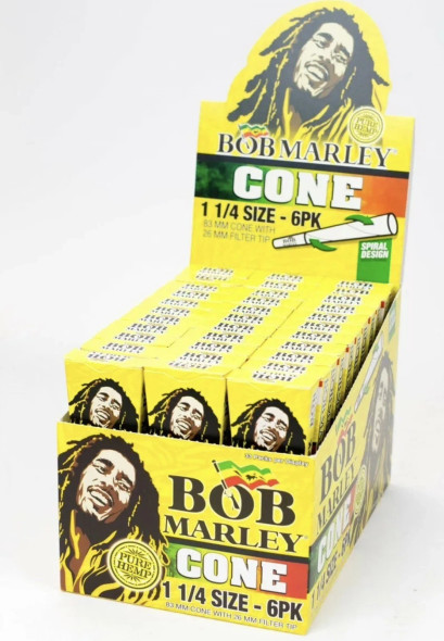 Bob Marley Cone 1 1/4   6Ct 1Box