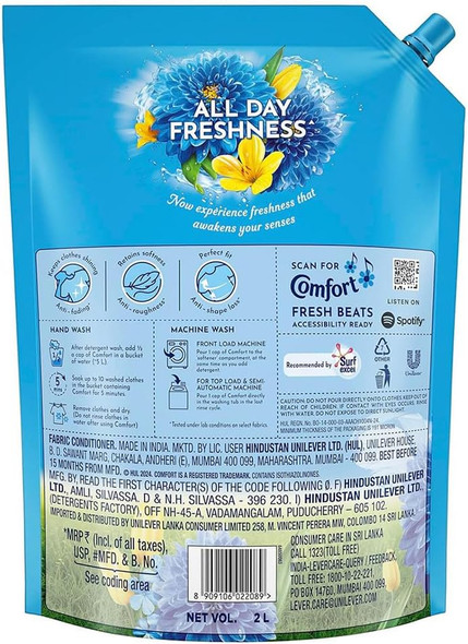 Comfort Fabric Conditioner 1Ct 2L