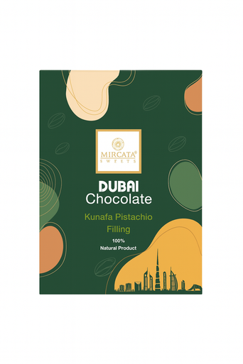 Mircata Sweets Dubai Chocolate – Kunafa Pistachio Filling (100g)