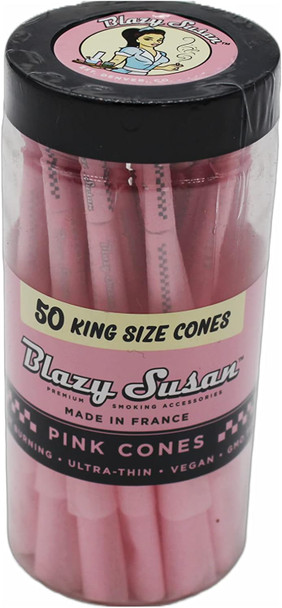 BLAZY SUSAN PINK 50 KING SIZE CONES