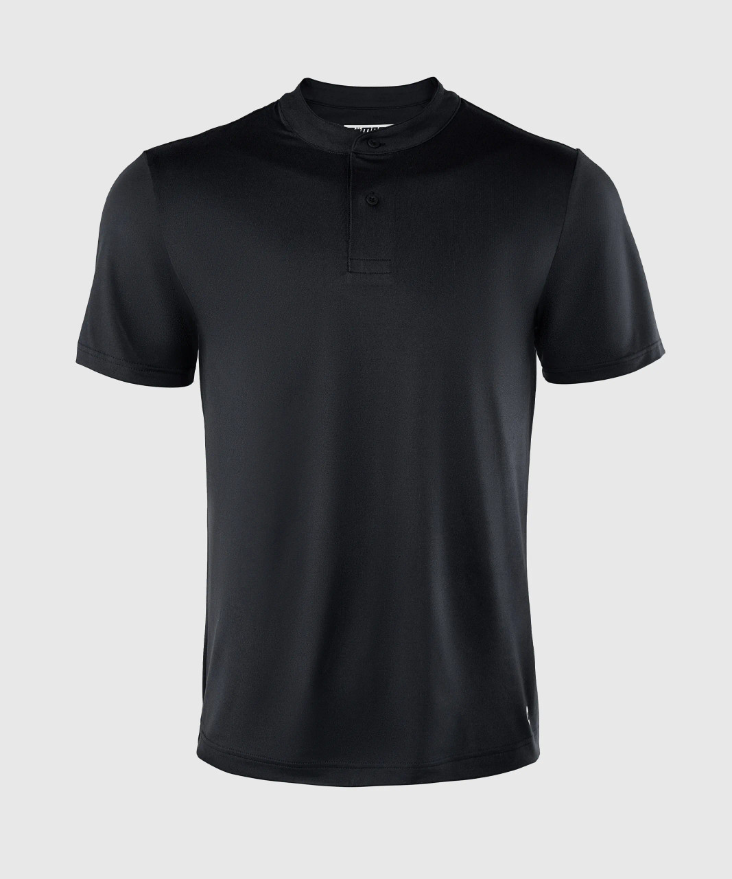 Men’s lightweight HydrApex™ performance polo front view in black