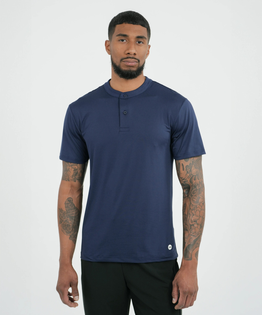 HydrApex™ Leichtgewicht-Funktionspolo für Herren in Marineblau – Vorderansicht