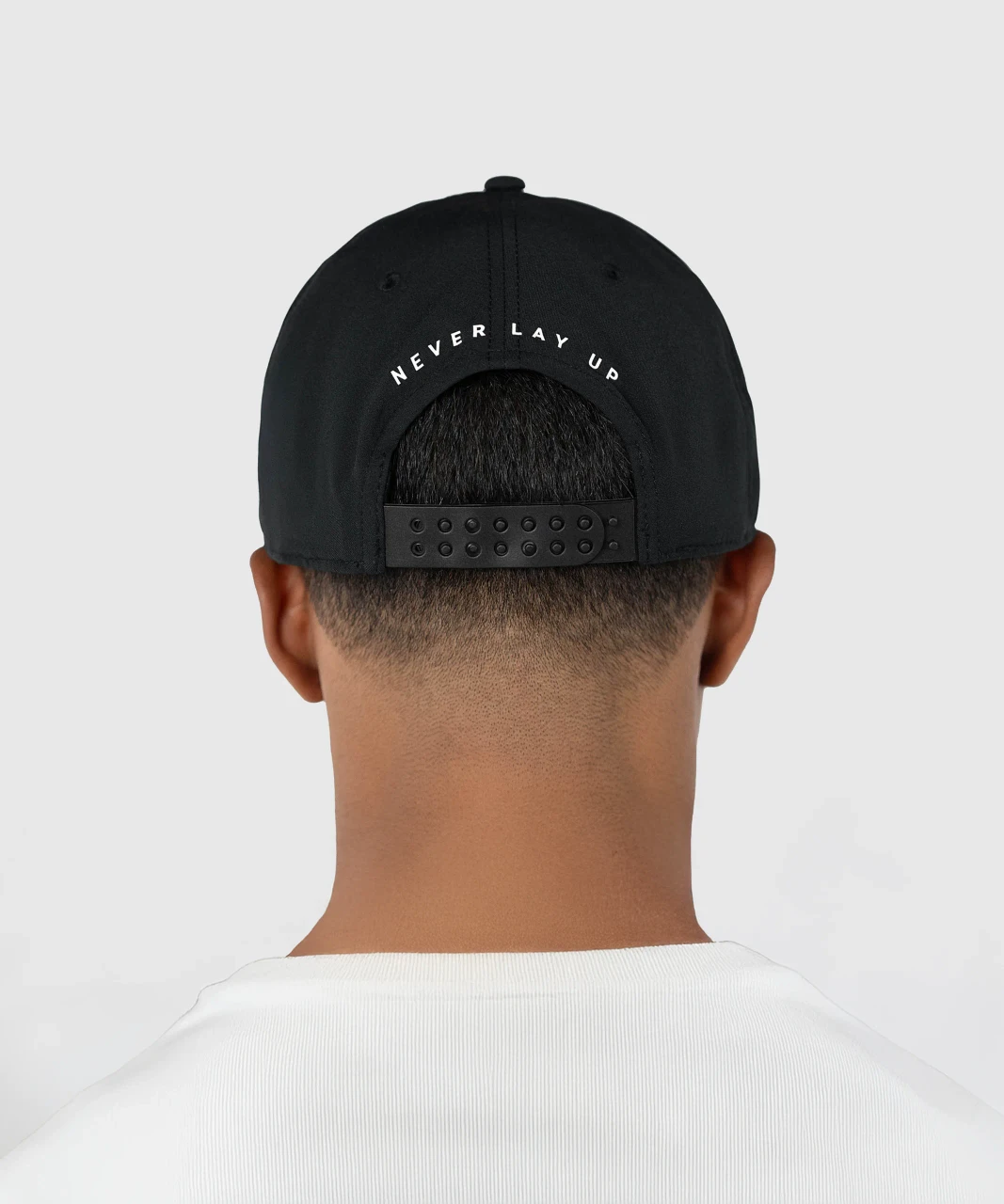 Ambition Snapback worn by male model, back view
