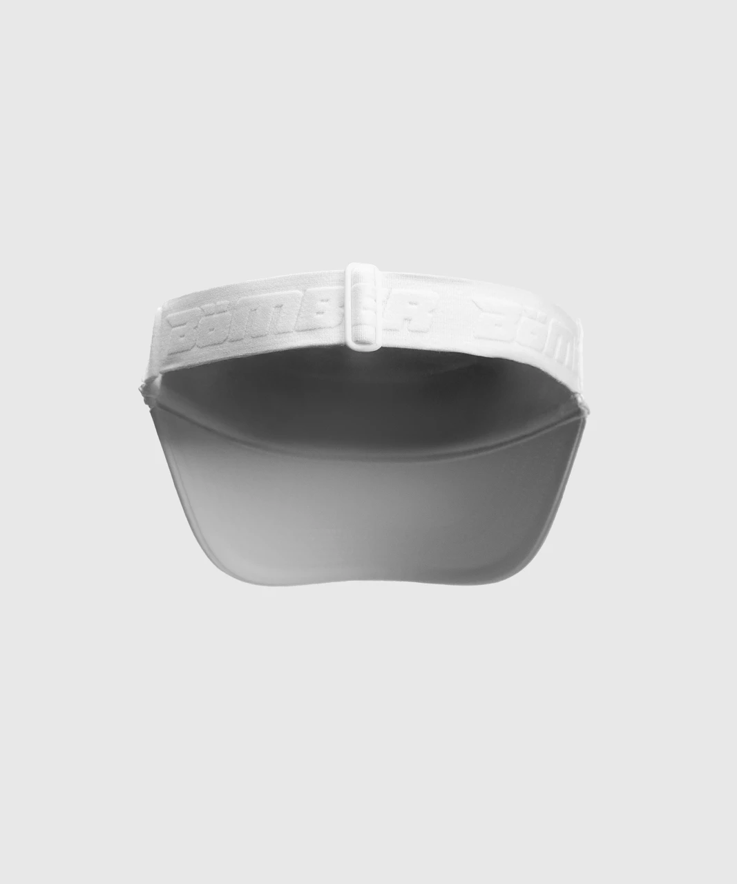Eclipse Visor, women's white performance sports visor, underside view