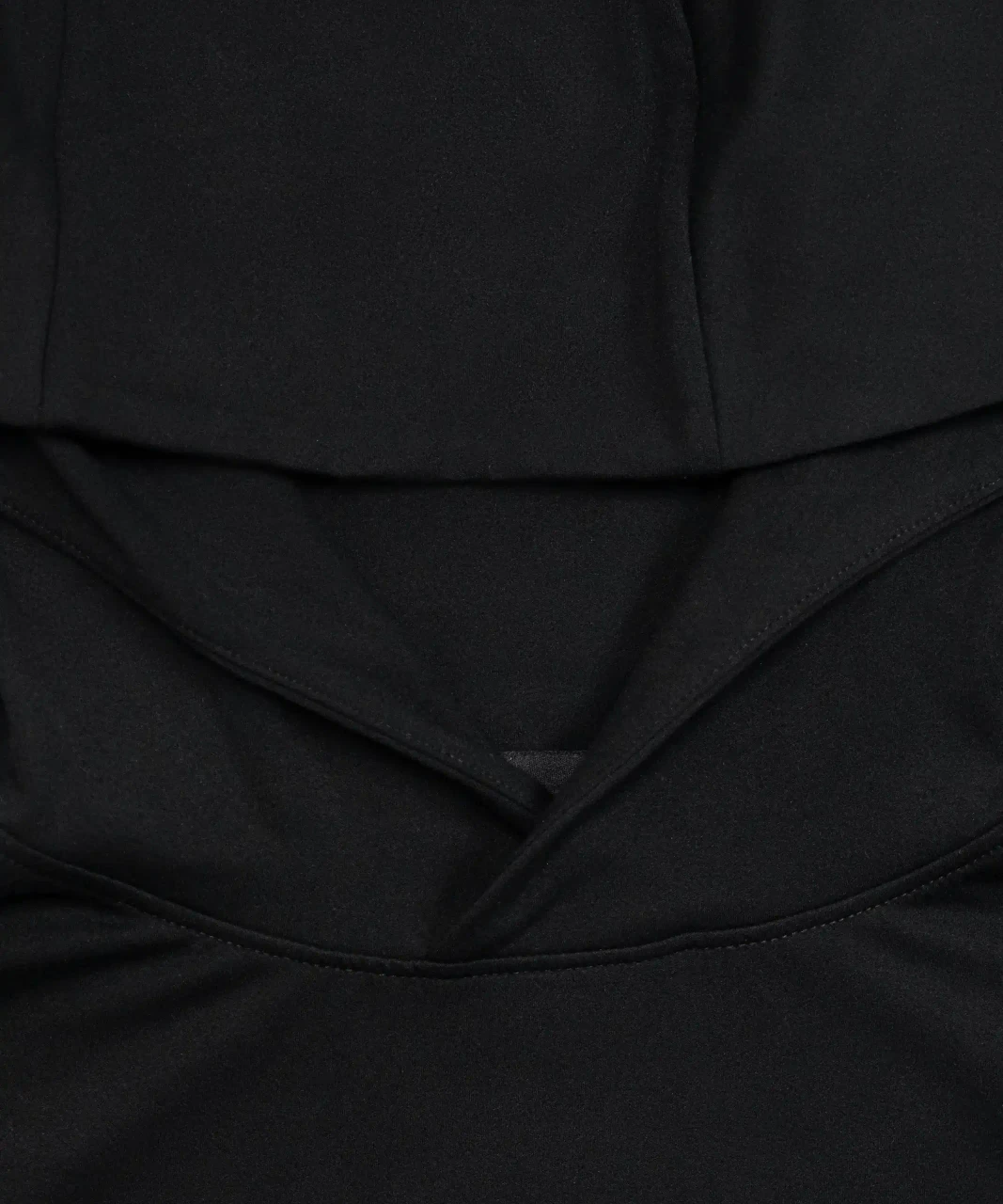 Ascend Hoodie black hood close-up