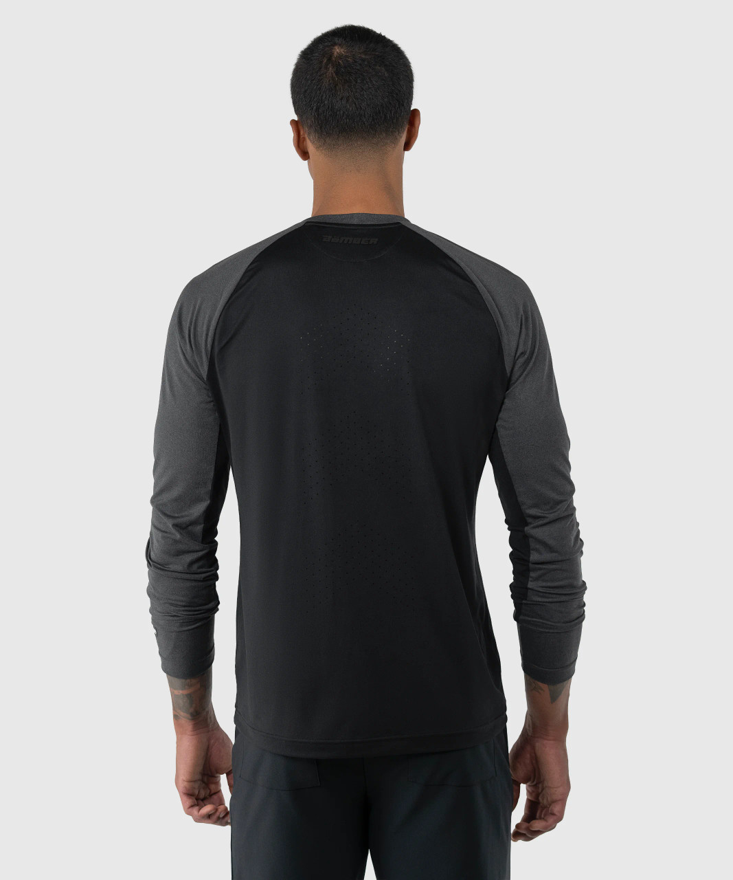 Power LS T-Shirt Black/Black Heather umen