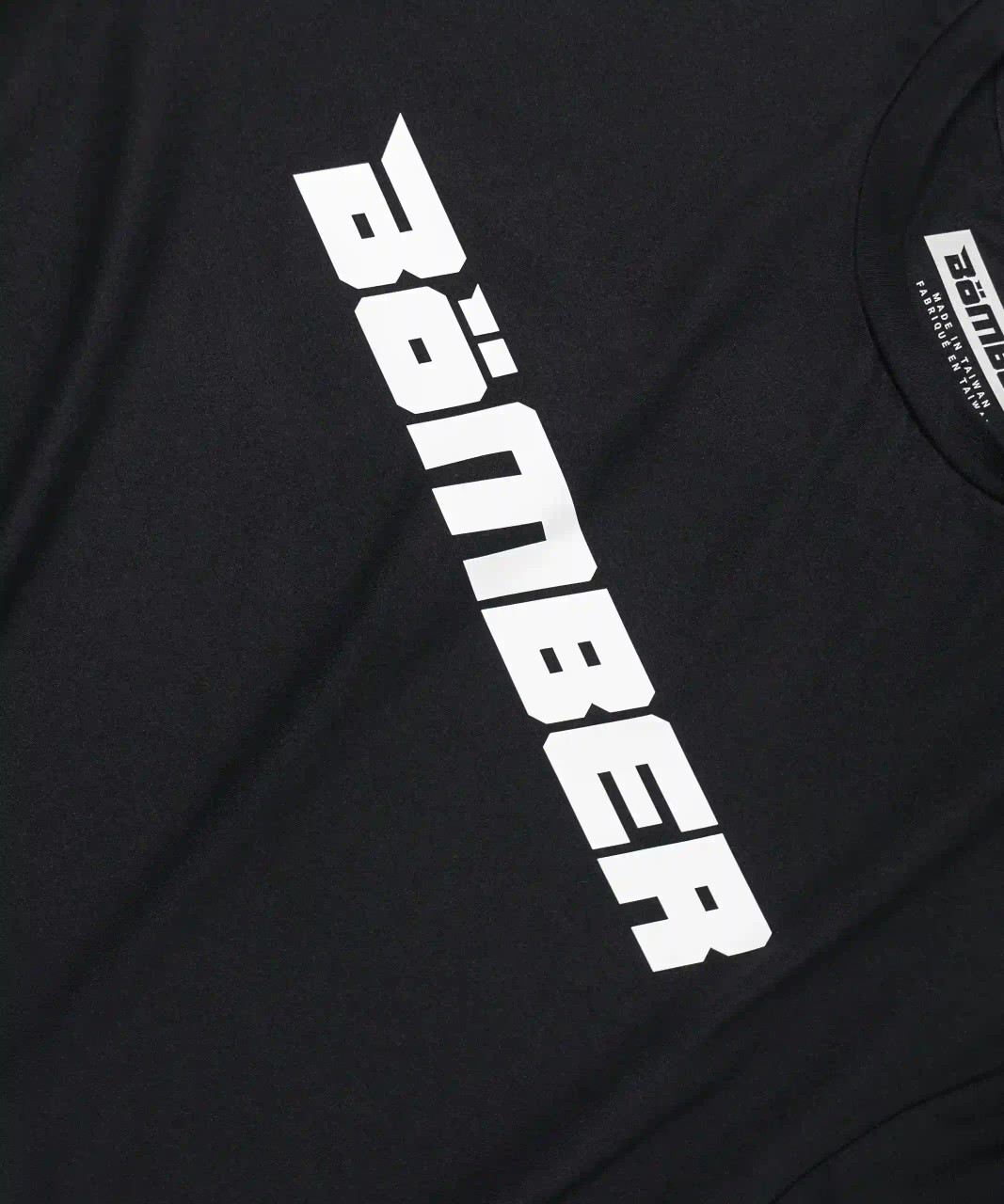 Bomber logo graphic on unisex Ignite T-Shirt in black