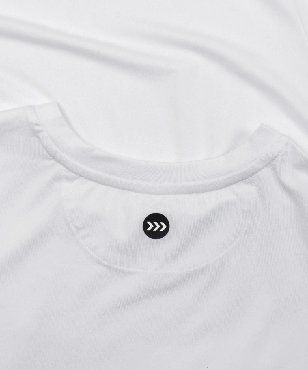 HydrApex™ performance fabric detail on unisex Propel T-Shirt in white