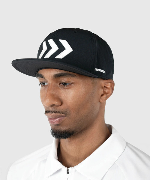Bolt Snapback worn by male model, side view
