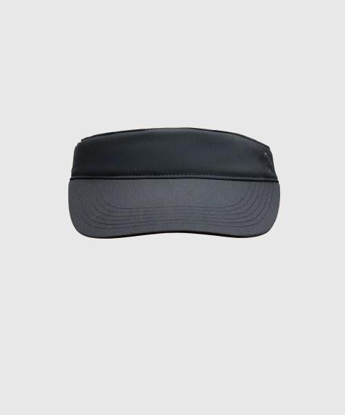 Eclipse Visor, women's black performance sports visor, front view
