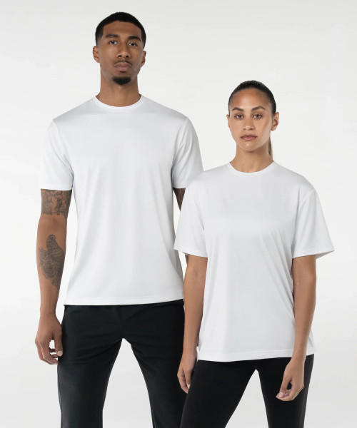 Start T-Shirt, white performance t-shirt, front view