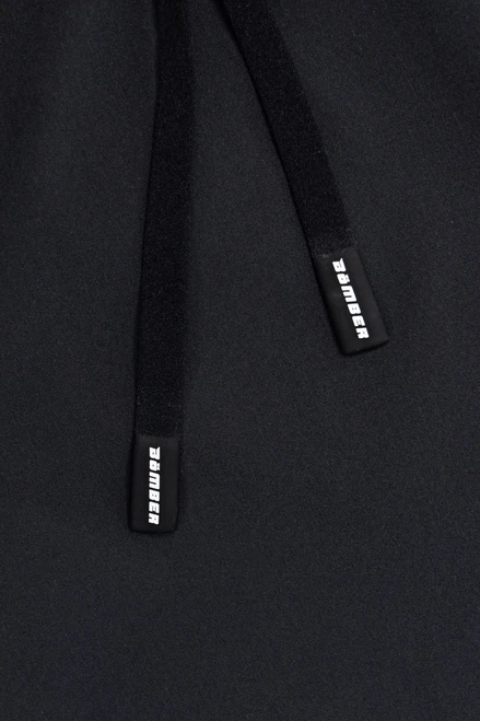 Momentum Active Short, black performance shorts with adjustable drawcord waistband, close-up view