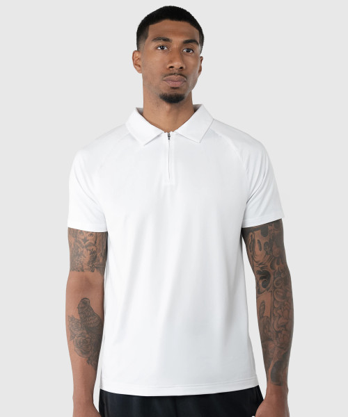 Peak Polo White Front View