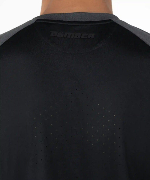 Power LS T-Shirt Black/Black Heather umen