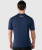 Back view of men’s HydrApex™ lightweight performance polo in navy