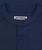 Core MB Polo navy collar and placket detail, close-up view