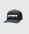 Stride Snapback, men's black performance snapback hat, front view