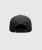 Impact Snapback, men's black performance mesh-back snapback hat, back view