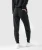 Excel Jogger, women's black performance joggers, back view