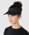 Eclipse Visor, women's black performance sports visor, front view on model